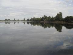 : East Baray, one of two huge man-made lakes of Angkor