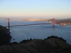 Sunset view 1 at Golden Gate bridge