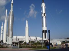 Kennedy Space Center (Titusville): Early rockets. Surprisingly small.