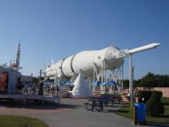 The Saturn 1B is the biggest toy in the NASA's Rocket Garden.