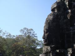 : One of the hundreds of faces of Bayon temple