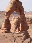 I stand right below Delicate Arch