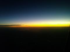 Delta Flight DL130: Final sunset over Georgia while I head home to Munich.